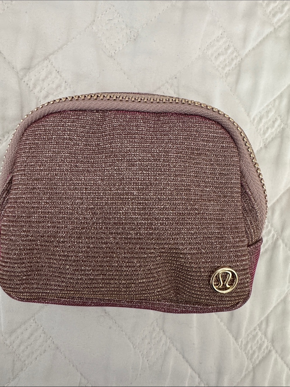 lululemon athletica Metallic Rose Cosmetic Pouch